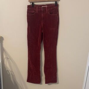 Levi’s 725 High Rise Boot Cut Corduroy Pants